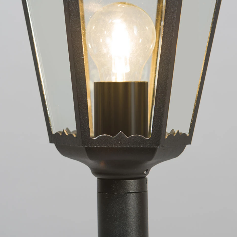 QAZQA Klassieke Staande Buitenlamp Zwart IP44 125 Cm - New Orleans - Afbeelding 4