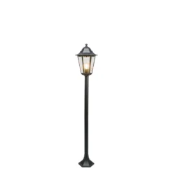 QAZQA Klassieke Staande Buitenlamp Zwart IP44 125 Cm - New Orleans