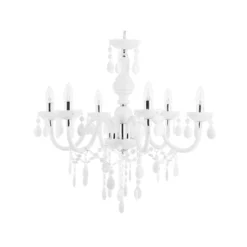 Beliani Hanglamp KALANG - Wit Synthetisch Materiaal