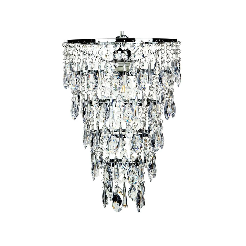 Beliani Kroonluchter ENTWASH - Zilver Ijzer