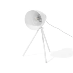 Beliani Tafellamp TAMEGA - Wit Metaal