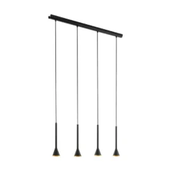 EGLO Cortaderas Hanglamp - GU10 - 113 cm - Zwart/Goud