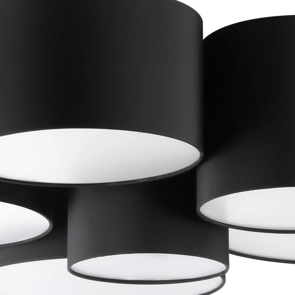 EGLO Pastore 2 Plafondlamp - E27 - Ø 99 cm - Wit/Zwart - Afbeelding 2