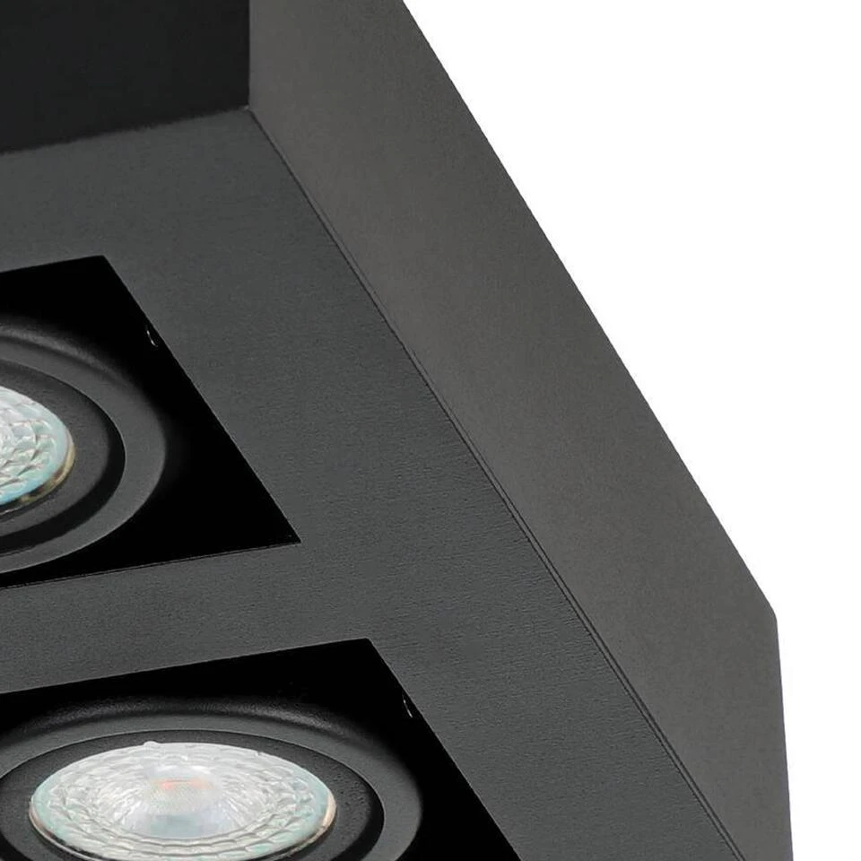 EGLO Mendoza Opbouwlamp - GU10 - 25 cm - Zwart - Afbeelding 2