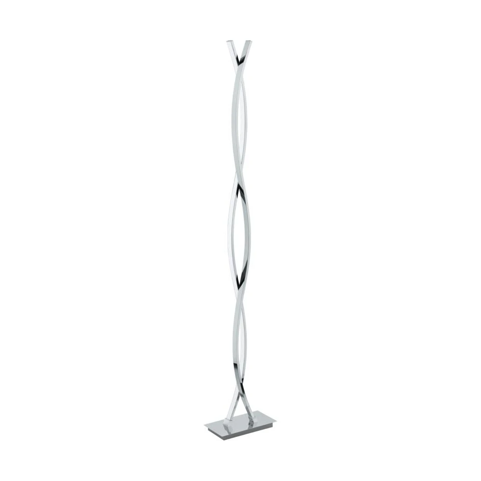 EGLO Lasana 2 Vloerlamp - LED - 142 Cm - Grijs/Wit