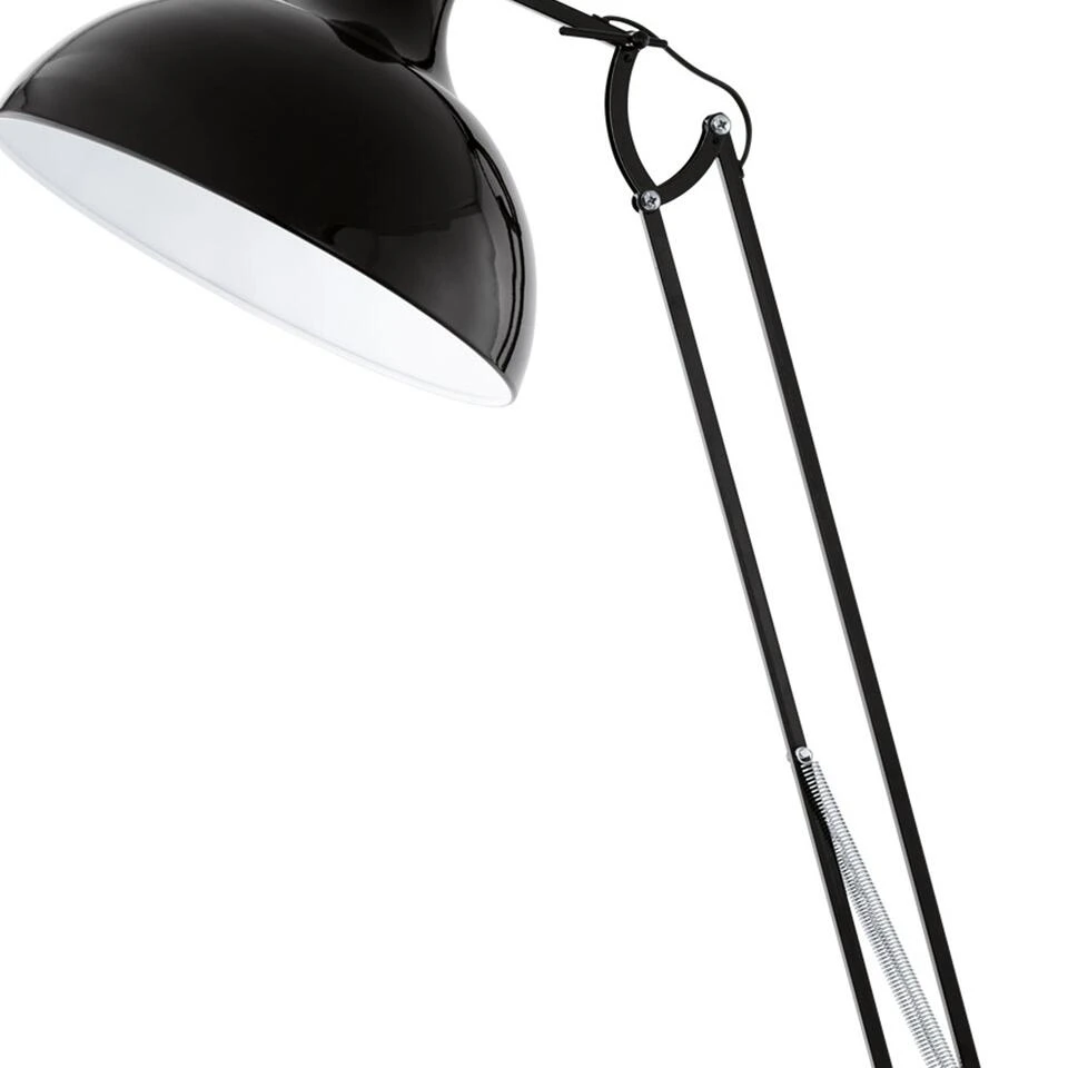 EGLO Borgillio Vloerlamp - E27 - 190 Cm - Zwart - Afbeelding 2