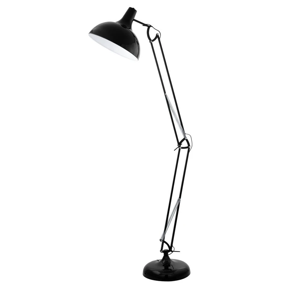 EGLO Borgillio Vloerlamp - E27 - 190 Cm - Zwart