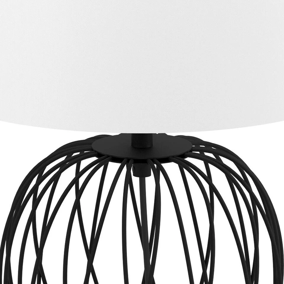 EGLO Nimlet Tafellamp - E27 - 51,5 Cm - Zwart/Wit - Afbeelding 2