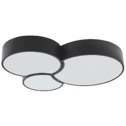 Beliani Plafondlamp YABU - Zwart Staal