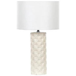 Beliani Bedlamp BALONNE - Wit Keramiek