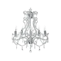 Beliani Kroonluchter ASCAR - Transparant Acryl