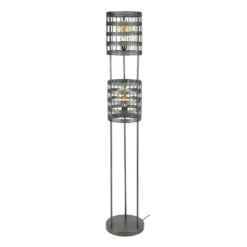 Giga Meubel Vloerlamp Metaal Ø30cm - 2-Lichts - Lamp Metal Blinds