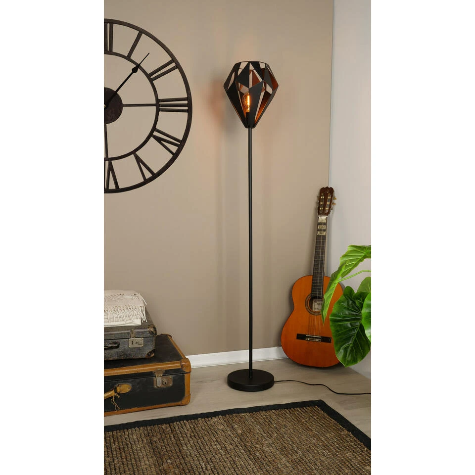 EGLO Carlton 5 Vloerlamp - E27 - 152,5 Cm - Zwart - Afbeelding 2