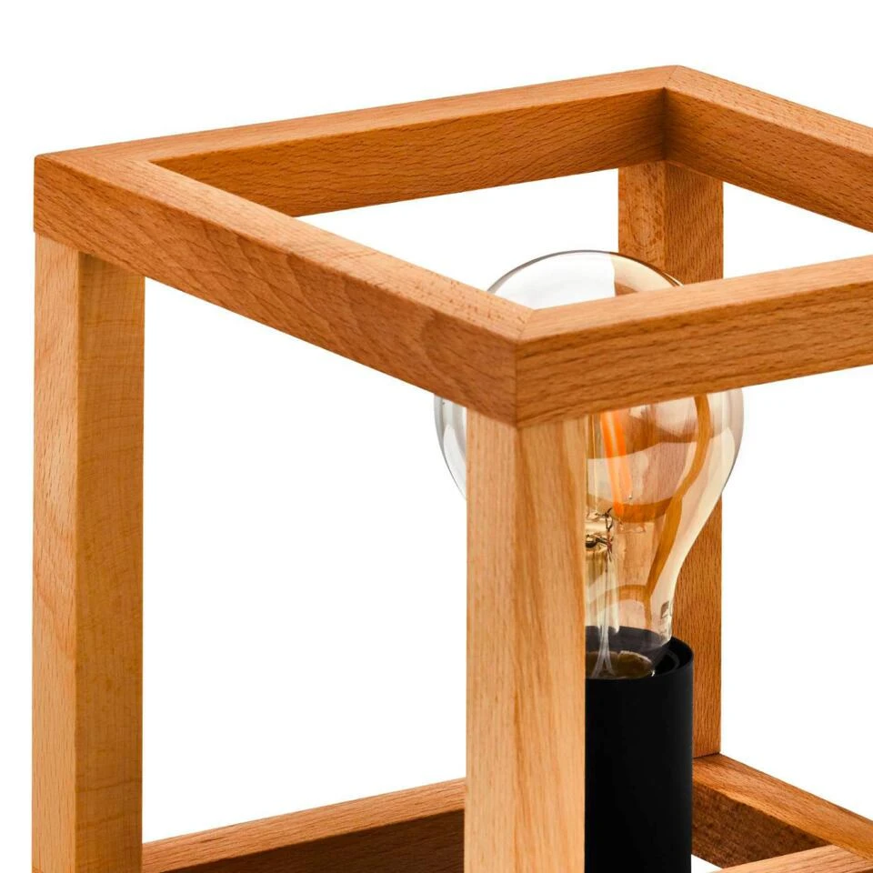 EGLO Blackcrown 1 Tafellamp - E27 - 20 Cm - Zwart/Bruin - Afbeelding 4