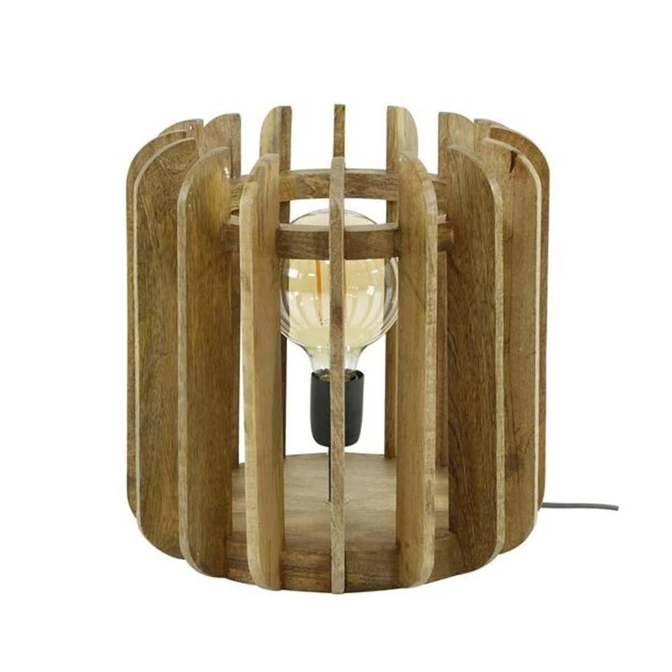 Tafellamp Mara Mangohout - 35x35x35 Cm - Mangohout - Bruin