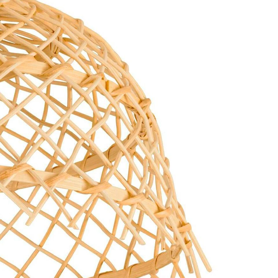 EGLO Ausnby Plafondlamp - E27 - Ø 37 cm - Zwart/Hout - Afbeelding 3