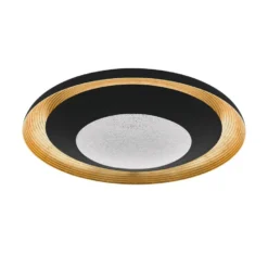 EGLO Canicosa 2 - WDL - 2 lichts - Ø49,5 cm - LED - Zwart - Goud