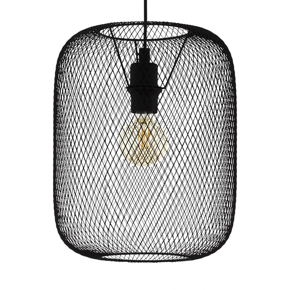EGLO Wrington - Hanglamp - E27 - Ø 30 cm - Zwart - Afbeelding 2