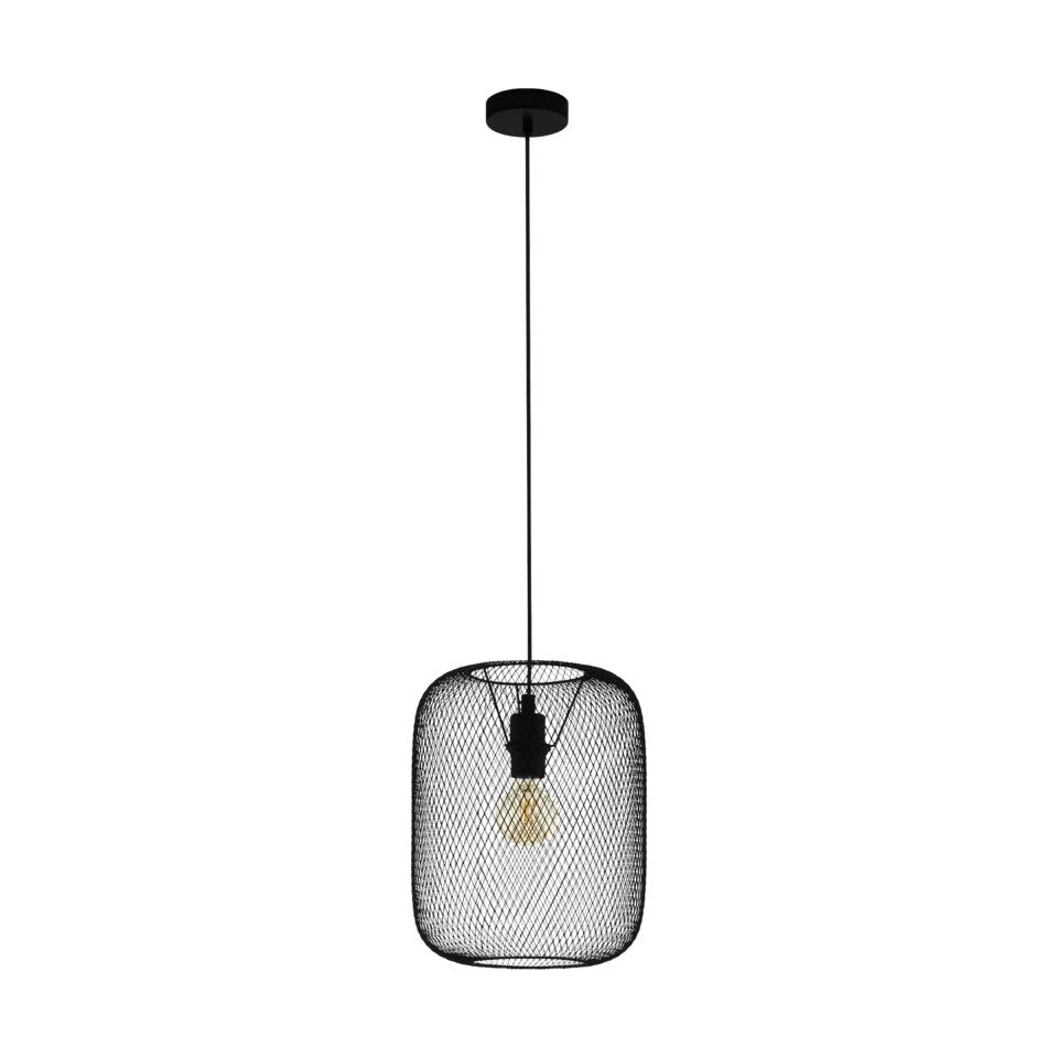 EGLO Wrington - Hanglamp - E27 - Ø 30 cm - Zwart