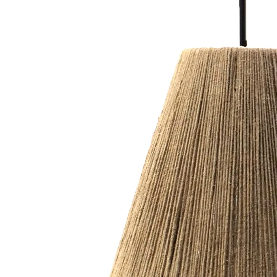 EGLO Alderney Hanglamp - E27 - 90 cm - Zwart/Bruin - Afbeelding 2