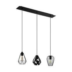 EGLO Distaff Hanglamp - E27 - 90 cm - Zwart