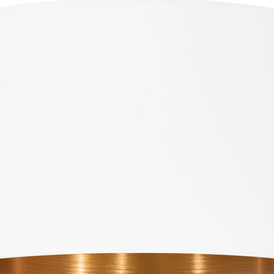 EGLO Pasteri Hanglamp - 1 Lichts - ø38cm - Nikkel-Mat - Wit - Koper - Afbeelding 3