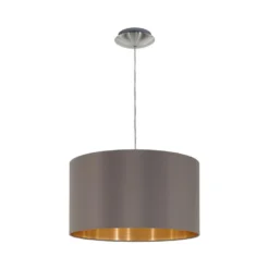 EGLO Maserlo - Hanglamp - 1 Lichts - Ø38cm - Nikkel-Mat - Goud