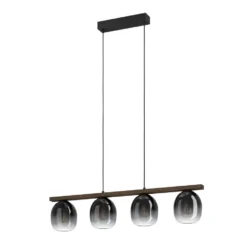EGLO Filago Hanglamp - E27 - 88 cm - Zwart/Bruin