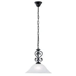 EGLO Murcia - Hanglamp - 1 Lichts - Ø380mm. - Zwart - Wit