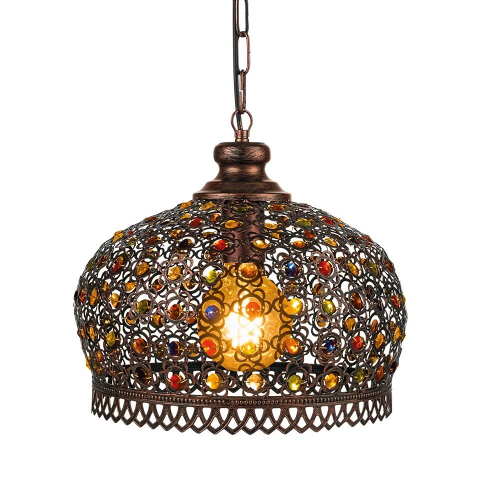 EGLO Jadida Hanglamp - E27 - Ø 33 cm - Koper/Antiek - Afbeelding 3