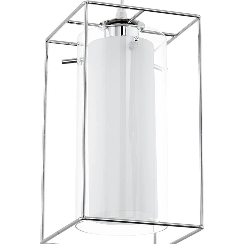 EGLO Loncino 1 - Hanglamp - 1 Lichts - Chroom - Helder, Wit - Afbeelding 3