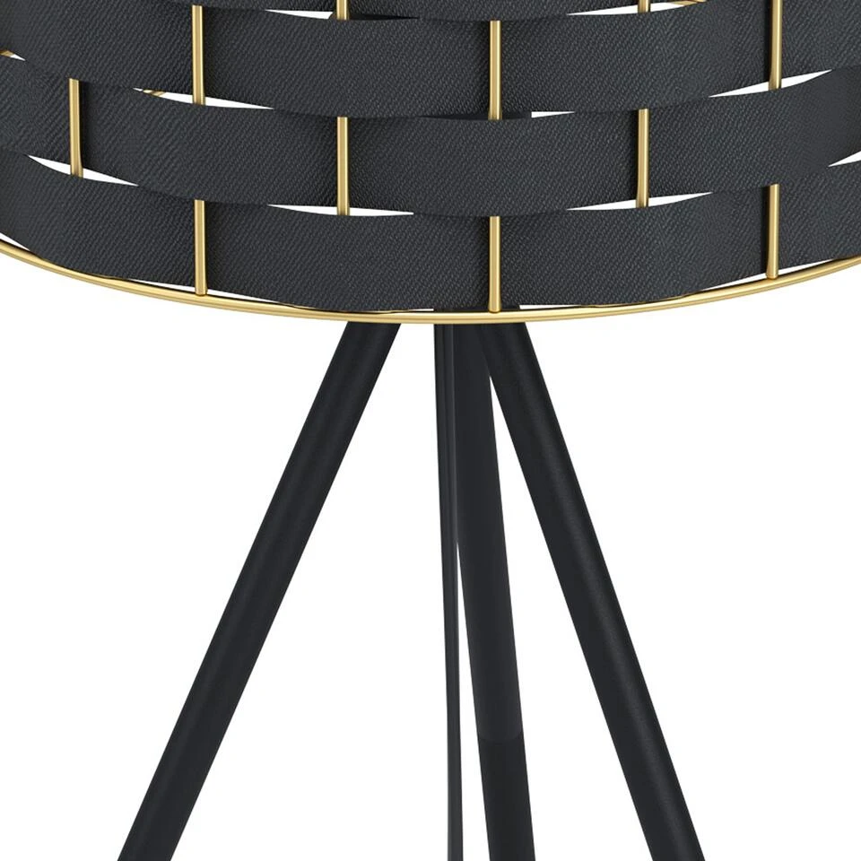 EGLO Marasales Tafellamp - E27 - 57 Cm - Zwart/Geelkoper - Afbeelding 2