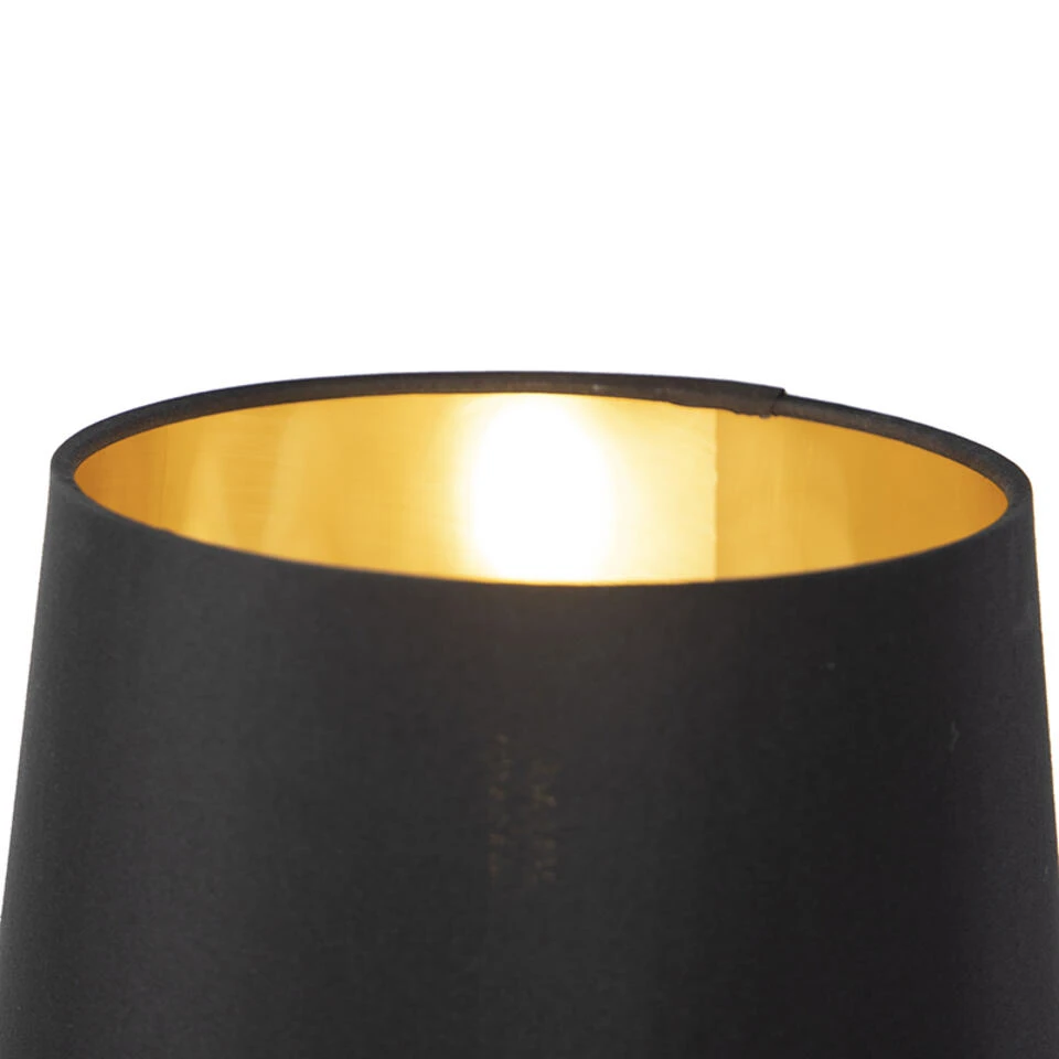 QAZQA Moderne Tafellamp Zwart - Lofty - Afbeelding 3