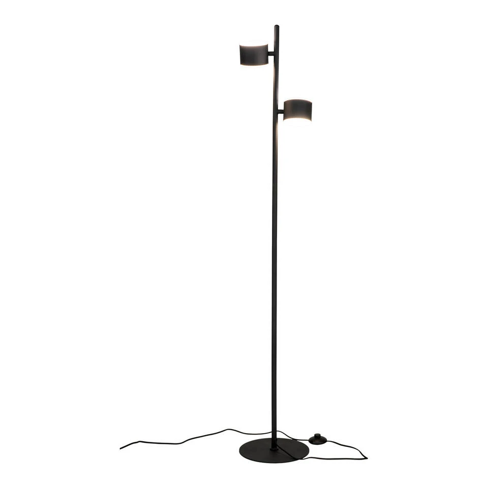 Giga Meubel Vloerlamp Zwart - Metaal - 25x25x151cm - Lamp Milano - Afbeelding 4