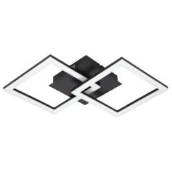 EGLO connect.z Paranday-Z Smart Plafondlamp - 52,5 cm - Zwart/Wit