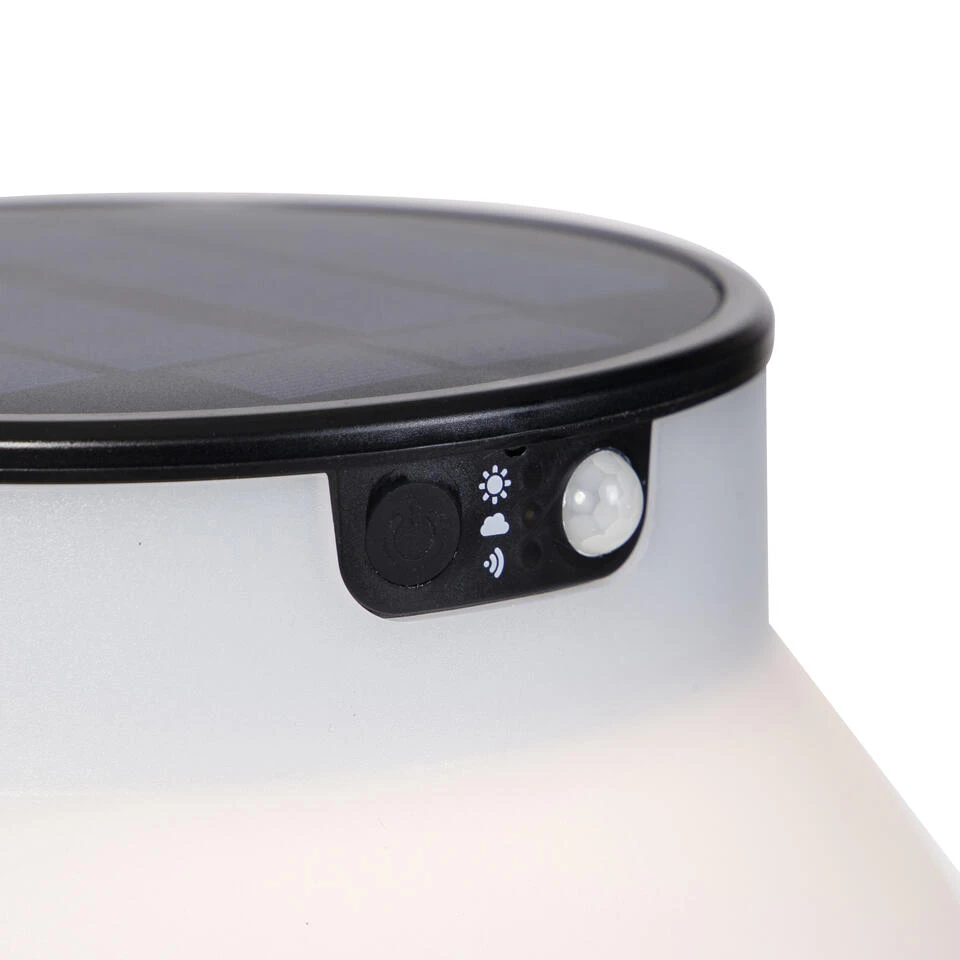 QAZQA Staande Buitenlamp Zwart Incl. LED En Dimmer IP55 Solar - Felice - Afbeelding 2