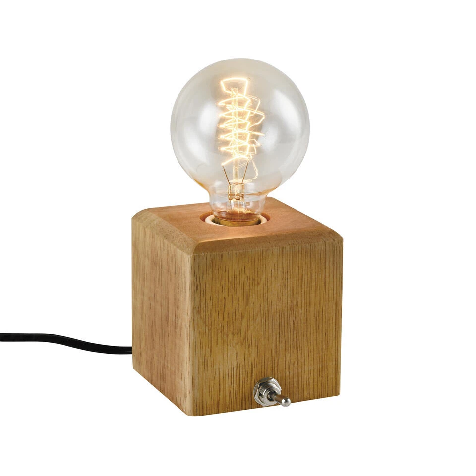 QUVIO Tafellamp Hout - QUV5164L-WOOD