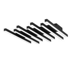 EGLO Padulari Plafondlamp - LED - 53,5 Cm - Zwart/Wit - Dimbaar