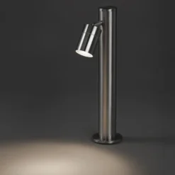 QAZQA Moderne Buitenlamp Staal 45 Cm Verstelbaar - Solo