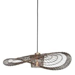 Steinhauer Hanglamp Chapeau - 1 Lichts - 56x140 Cm - Brons
