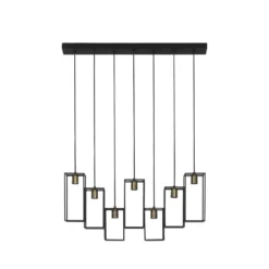 Hanglamp Marley - Zwart - 84x15x57cm - 7L