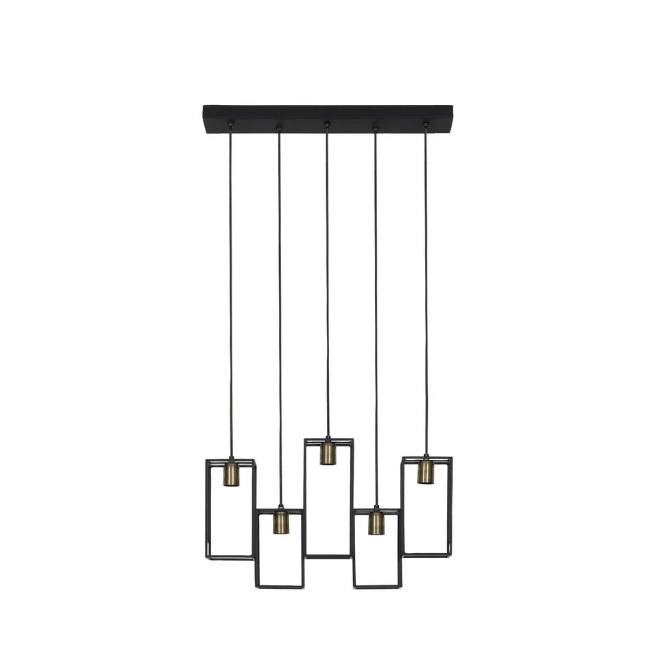 Hanglamp Marley - Zwart - 60x15x57cm - 5L