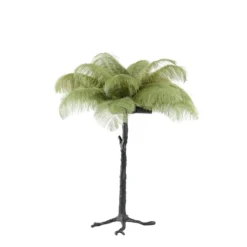Tafellamp Feather - Groen/Zwart - Ø65cm