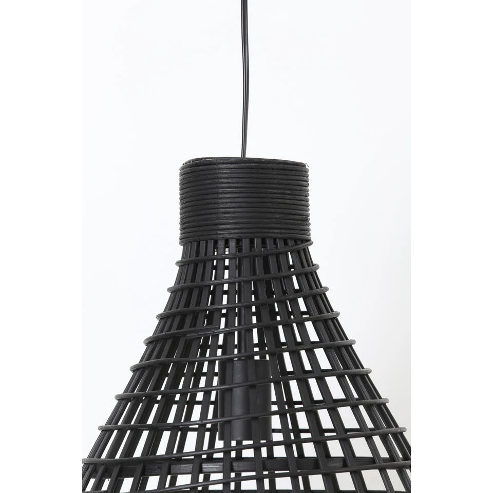 Light & Living - Hanglamp Puerto - 40x40x51 - Zwart - Afbeelding 3