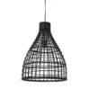 Light & Living - Hanglamp Puerto - 40x40x51 - Zwart