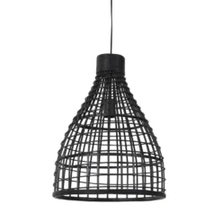 Light & Living - Hanglamp Puerto - 40x40x51 - Zwart