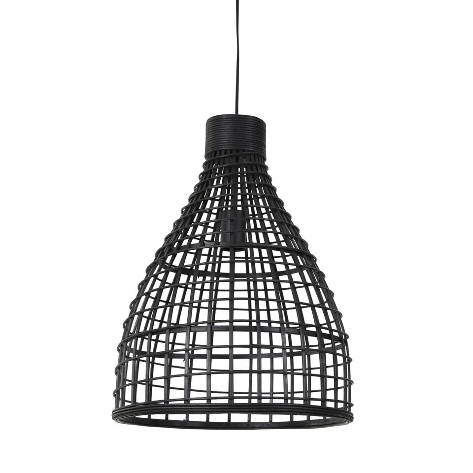 Light & Living - Hanglamp Puerto - 40x40x51 - Zwart