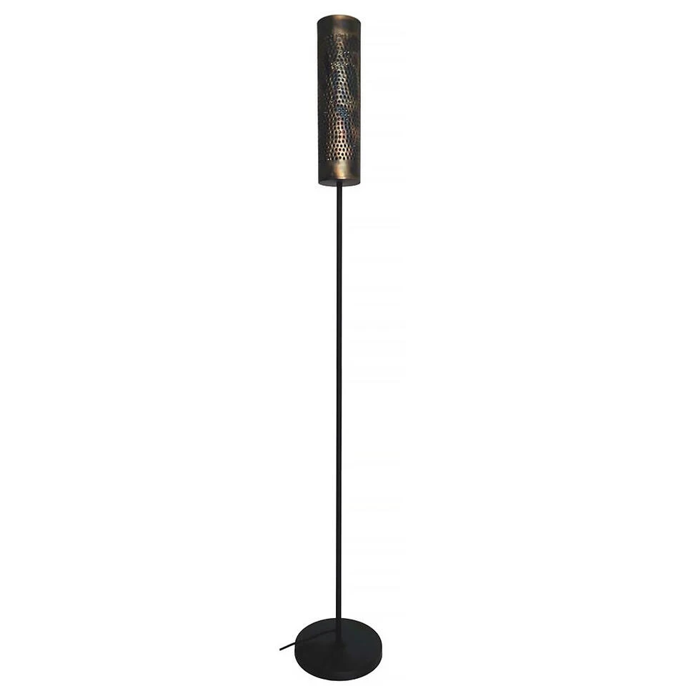 Freelight Vloerlamp Forato - H 175 Cm - Bruin - Zwart