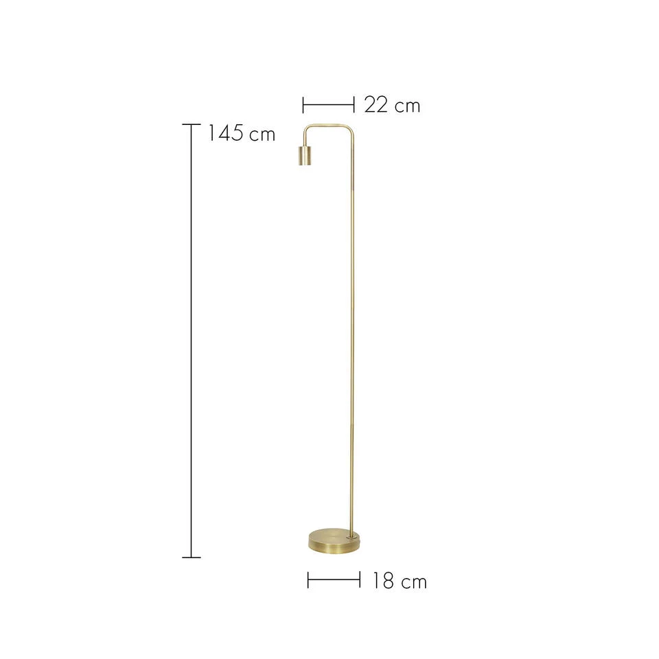 Vloerlamp CODY - Mat Goud - Afbeelding 3