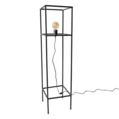 Urban Interiors Vloerlamp Frame - H 120 Cm - B 30 Cm - Zwart